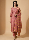 Premium Banarasi Silk Unstitched Salwar Material Set