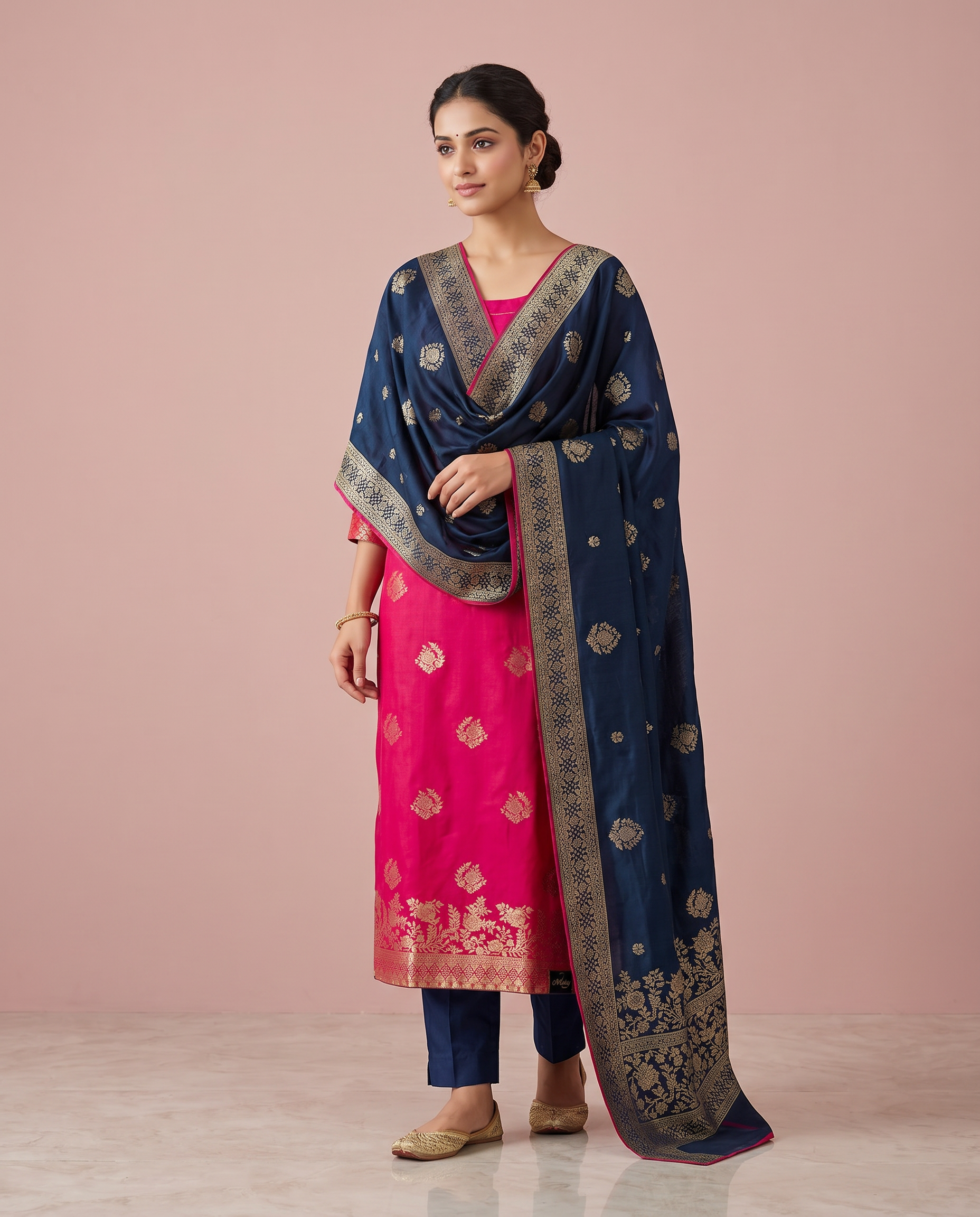 Premium Banarasi Unstitched Salwar Material with Dupatta