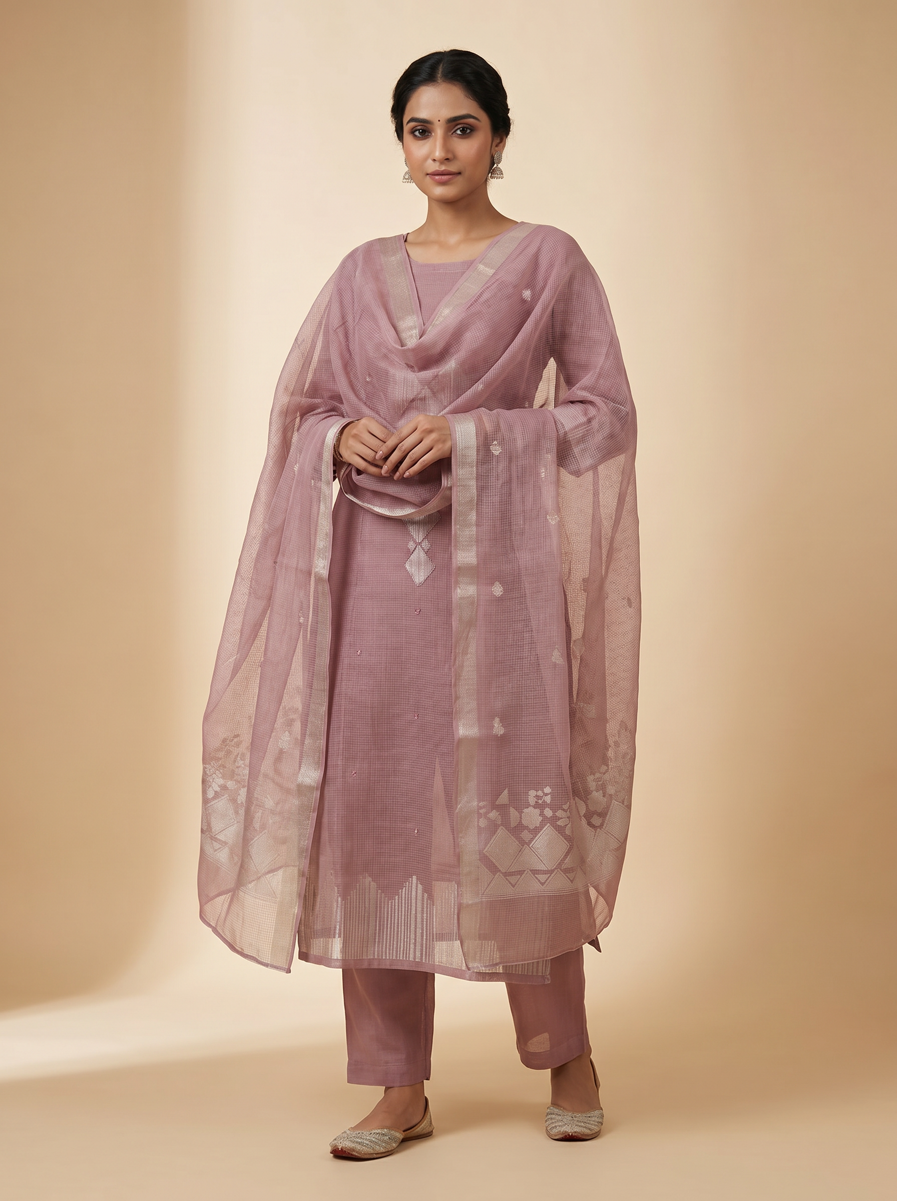 Premium Kota  Unstitched Salwar Material Set