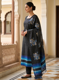 Premium Jute Unstitched Salwar Material Set