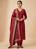 Premium Banarasi Unstitched Salwar Material Set Collection