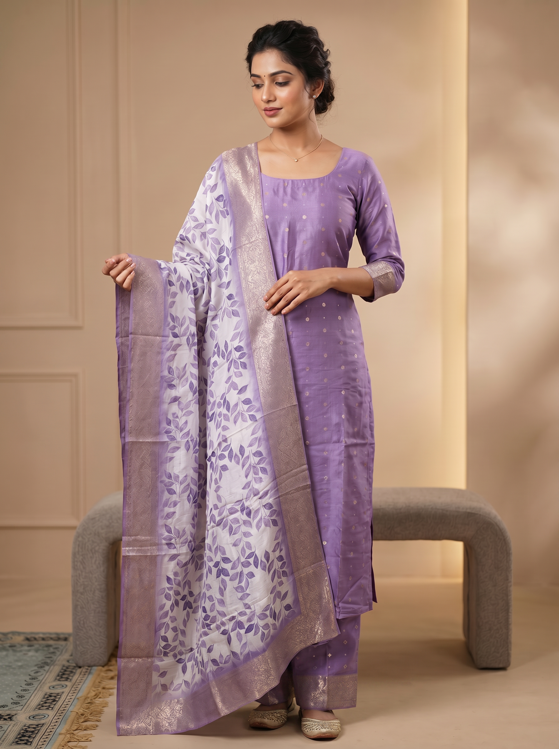 Premium Banarasi Unstitched Salwar Material Set Collection